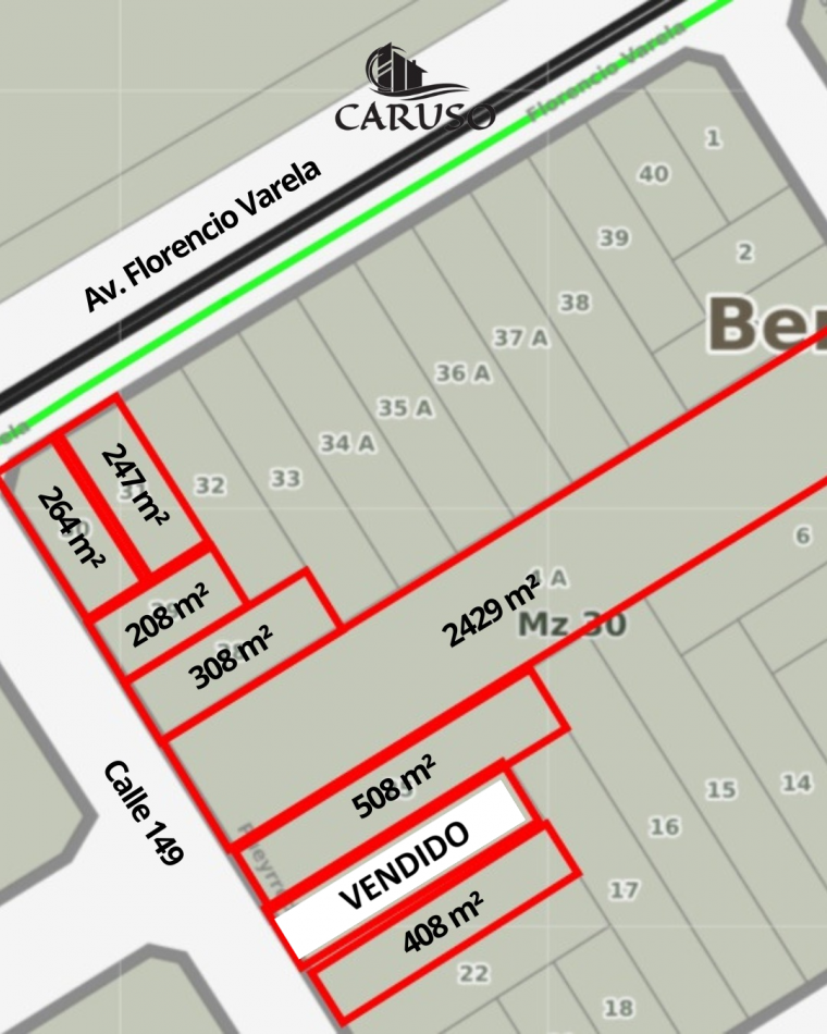 Lotes desde 200m² en Berazategui