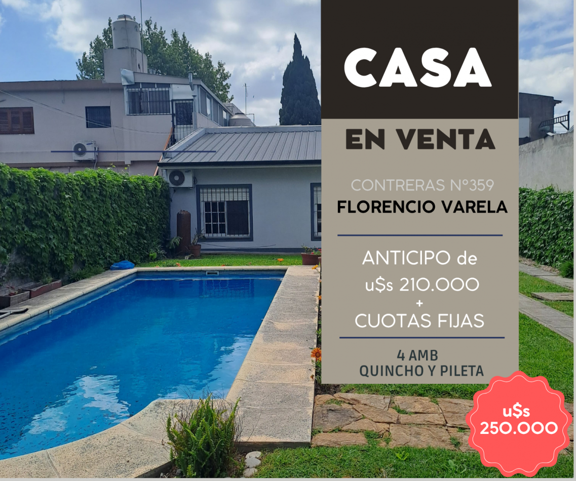 Casa en F. Varela - PERMUTA / FINANCIACION