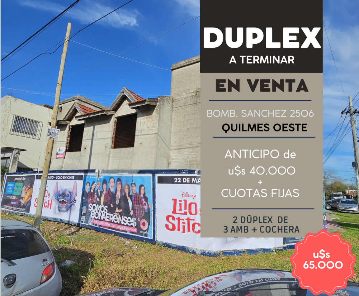 Duplex en Quilmes Oeste