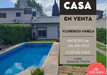 Casa en F. Varela - PERMUTA / FINANCIACION