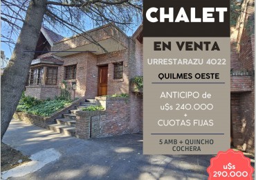 Chalet en Barrio Parque Calchaqui - QUILMES OESTE - FINANCIACION
